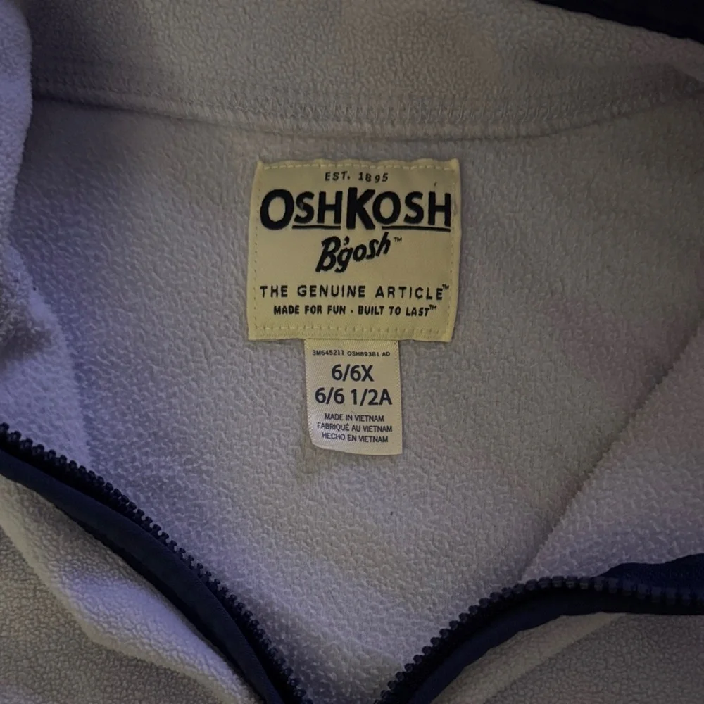 OshKosh B'gosh Navy and Light Purple Kids Hoodie